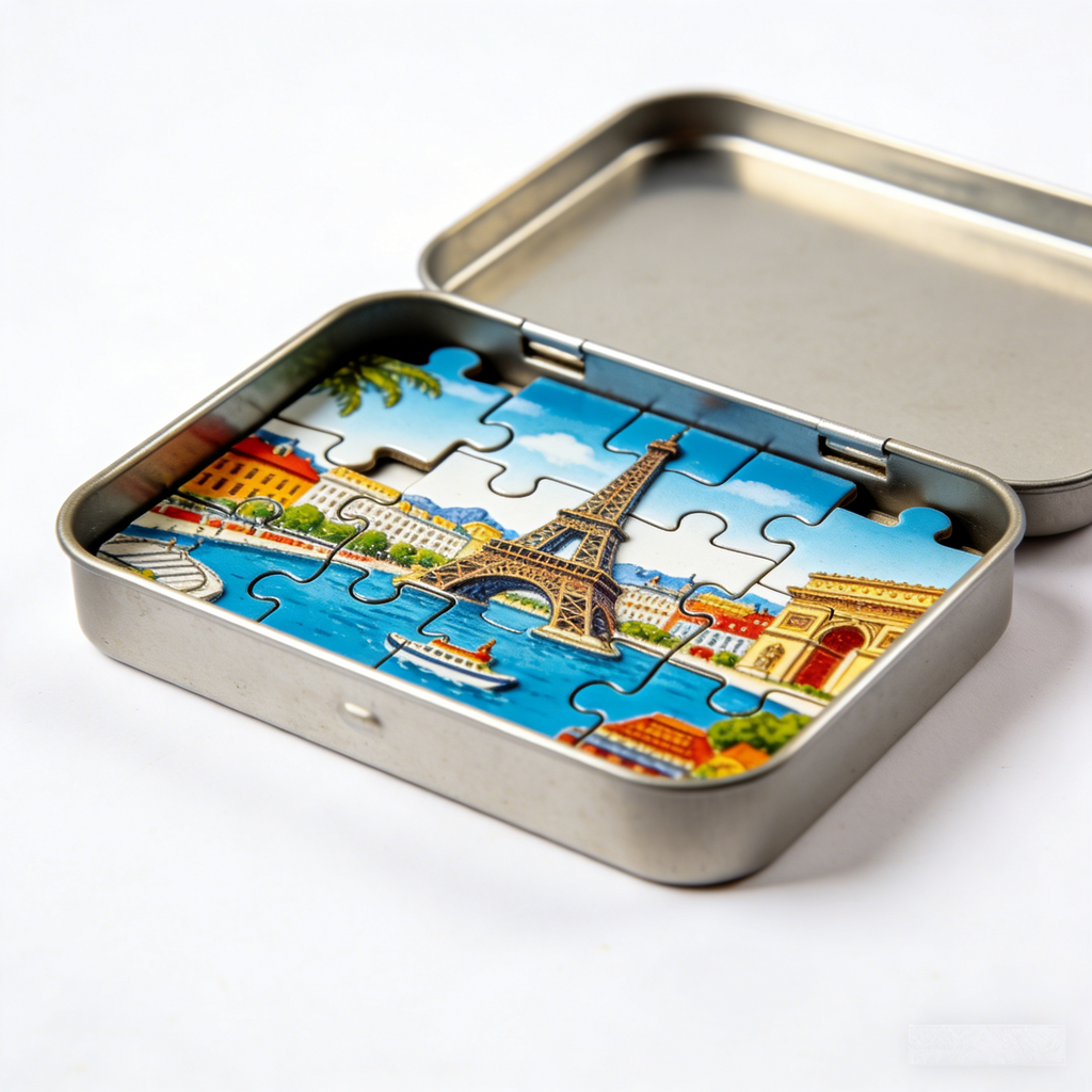 Paris Pocket Magnetic Mini Puzzle: The Travel-Sized Seine Scene
